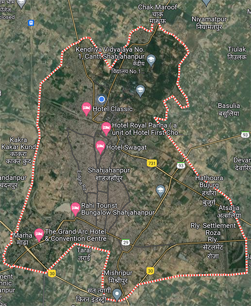 Shahjahanpur Map